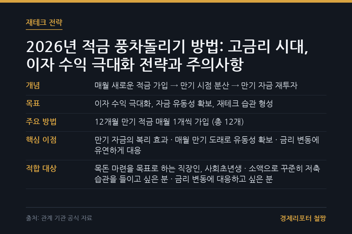 적금 풍차돌리기 방법 관련 이미지