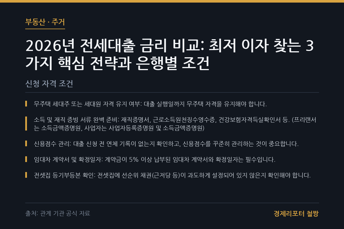 전세대출 금리 비교 관련 이미지