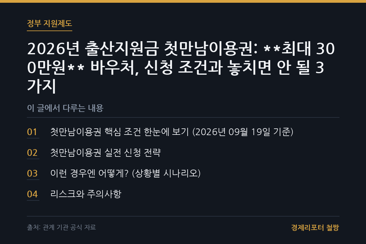 출산지원금 첫만남이용권 관련 이미지