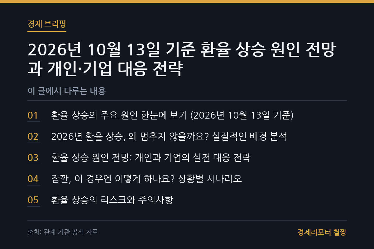 환율 상승 원인 전망 관련 이미지